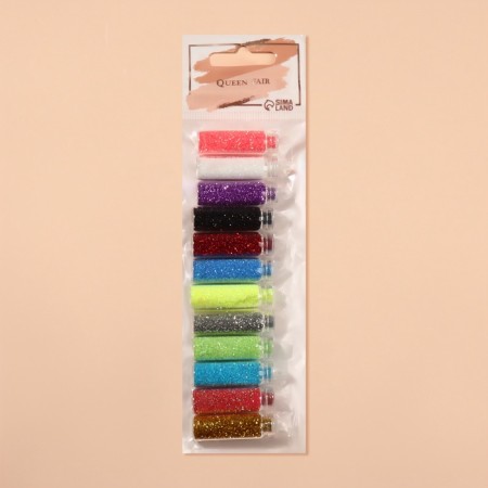 Sparkles for decor, small, set of 12 bottles, multi -colored-4