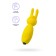 Eromantica Fluffy Minivibrator, 8.5 cm, silicone, yellow color