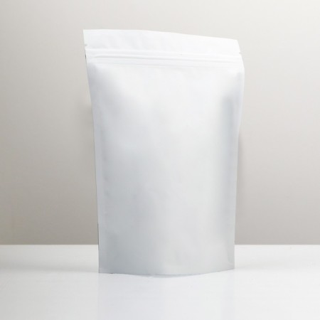 Package doy-pack, matte, white, 14 x 20 x 4 cm-1