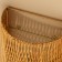 Lamp wall -mounted from a rattan "grid" 1x120W, E27, 24x14x40 cm