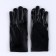 Carnival accessory- gloves, color black metallic, artificial leather