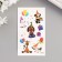 Tattoo on the body color "animals at the holiday" 10.5x6 cm