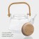 Glass teapot with a bamboo lid and a metal filter Bellatenero Octan, 800 ml