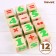 Wooden cubes "Figures" 12 elements: 4 × 4 cm, volume