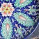 Largan Rishtan ceramics "Flowers", 32 cm, blue