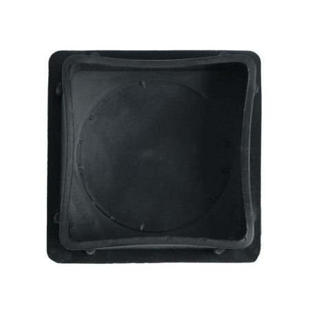 Internal plug 80x80 mm, universal, black-2