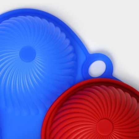 Form for mousse desserts and baking "Dome", 25 × 16 × 3.5 cm, 6 cells (d = 7 cm), color mix-7