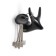 Furniture hook Cappio Bambi, two -rod, zinc, black color