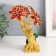 Souvenir from the evil eye "Blooming tree. Elephant with a caliper of gold" gold, red 17 cm