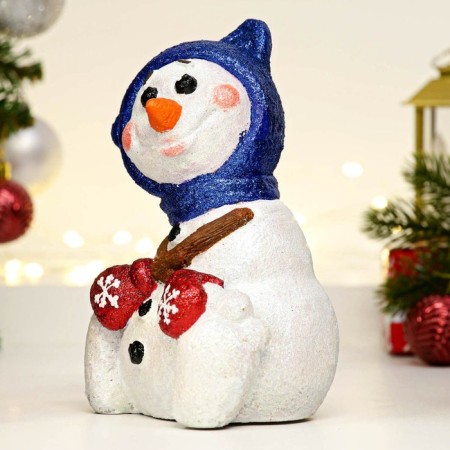 Figure "Snowman in a hat" 12x9x18cm-1