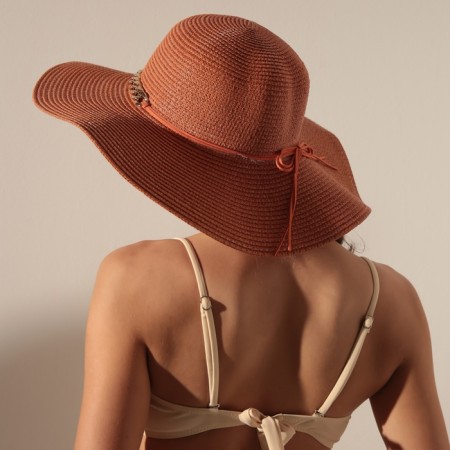 Women's hat minku, red color, rr 58-2