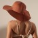 Women's hat minku, red color, rr 58