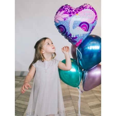 Foil ball 18 "" With DR! Dinosaurus ", heart-3