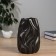 VAZA Ceramics Table "Grayem" D-7 cm, 17.5x10 cm, black