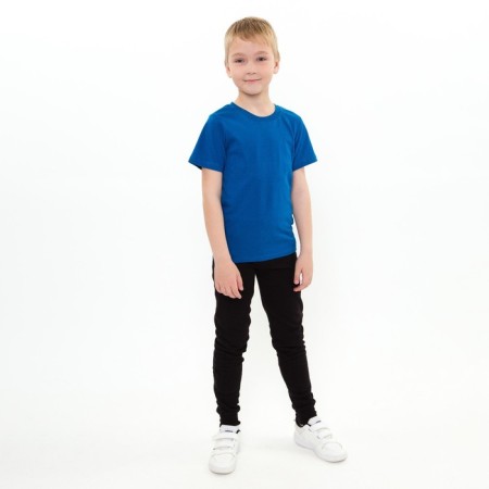 Pants for a boy, dark blue color, height 134