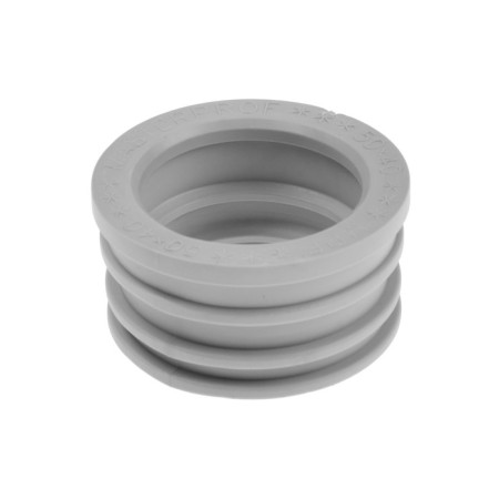 Transitional cuff Masterprof IS. 131771, D = 50 x 40 mm, for sewer pipes, heaps, gray