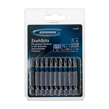 Set of bits pH1x50 GROSS, steel S2 (set 10pcs)-3