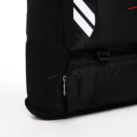 Tourist backpack on lightning, 4 outer pockets, black color-7