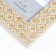 Photo frame plastic 15x20 cm "Golden leaves on beige" 23.5x18.7 cm