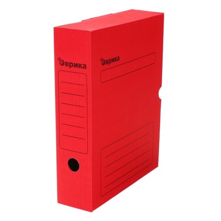 Archive box with a valve, microgofrotcarton, 75mm, red, up to 700l.-1