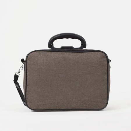 Male bag, "ZFTS", brown color-1