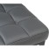 Baya Metal/Eco -leather stool, black/gray 35x35x45 cm