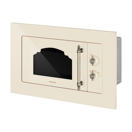 Hiberg VM 6501 YR microwave oven, built -in, 700 watts, 20 l, beige color-1