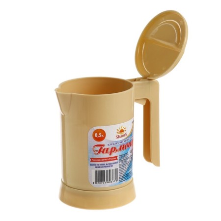 Electric kettle SHAMS SH-002 Harmony, 0.5 L, plastic, 800 W, beige-5