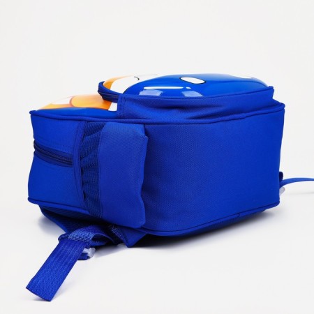 Baby backpack on lightning, 3 outer pockets, blue color-2