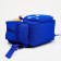 Baby backpack on lightning, 3 outer pockets, blue color