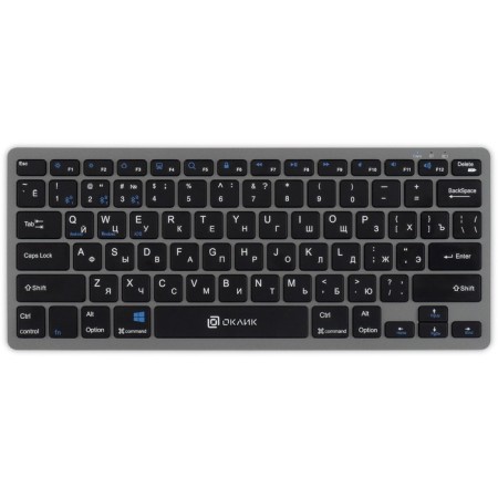 Keyboard Rick 835S Gray/Black USB wireless BT/Radio Slim Multimedia (1696467)-1
