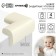 Set of protective pads on corners, 4 pcs., White color