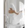 Set of terry white towels, size 30x50 cm, 50x100 cm, 70x140 cm
