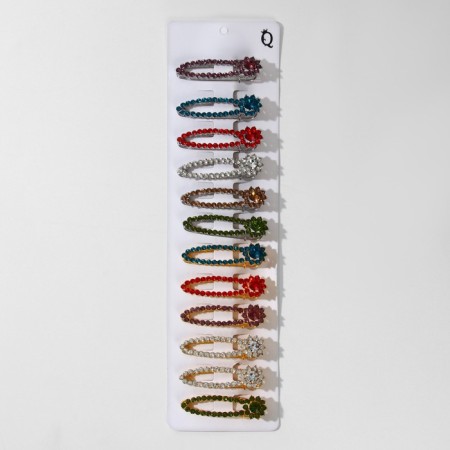 Pin "Flower", 5.5 cm, color mix (indivisible packing 12 pcs., Price per pcs.)-4