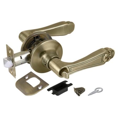 PUNTO 6037 AB-B pend handle, with a latch, bronze color