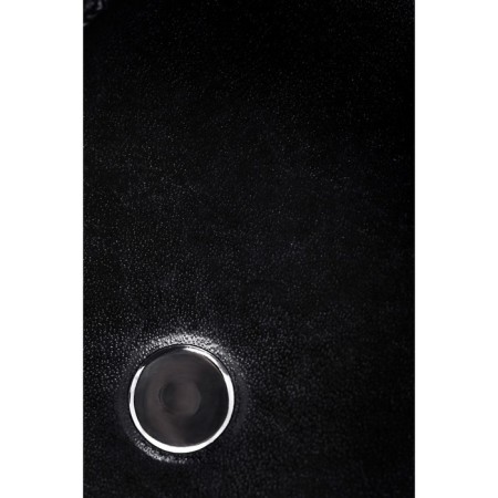 Paddle hard Pecado BDSM, leather and wood, black color-3