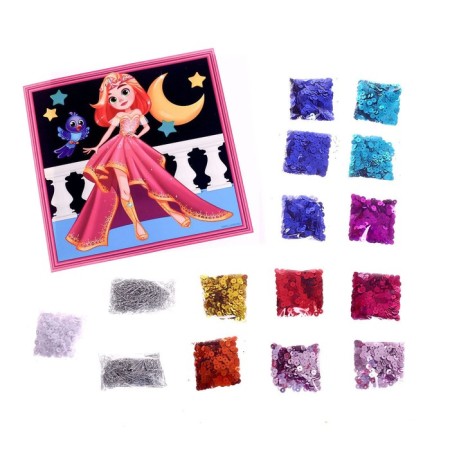 Application with sequins "Fairytale Princess"-3