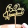 Topper wooden "Happy Birthday" Golden Datim beautifully 14.3x8.1 cm