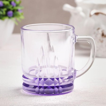 Glass Glass "Jam", 280 ml, purple color