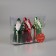 Christmas tree decoration "Santa Claus Color" (set 3 pcs) 12x5.5 cm, red green