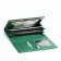 Women's wallet on magnet, green color