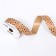 Ribbon for decor and gifts Kraft with stars "Star" 2cm x 5 m