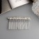 Hair crest "Medea" classic thread, 7.5 × 4 cm, silver
