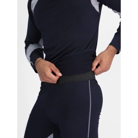 Male thermal underwear, size 46-48, dark blue color-16
