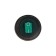 Switch moisture -proof round green with backlight, 250 V, 6 A, 3 contacts