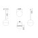 Sprinkle lamp suspended Technical TR018-2-10W3K-W, LED, 10 W, 120x120x610 mm, 1000 lm, 3000k, white