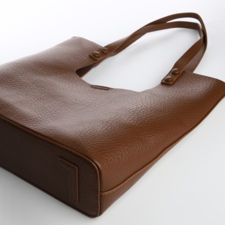 Women's bag-bag on a magnet, cosmetic bag, brown color-3