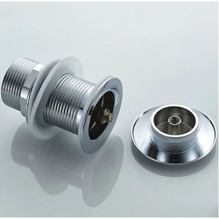 Bottom valve Ledeme L65, for a shell, brass, chrome-3