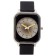 Women's watch, D-2 cm, silicone strap L-25 cm, black