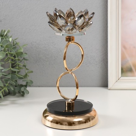 Climber Metal "Black Lotus" d = 4cm 12x12x24 cm-3